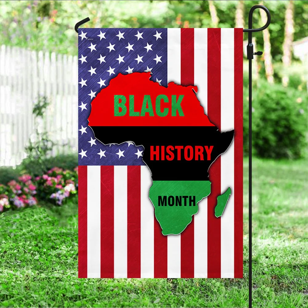 Black History Month. African American Flag