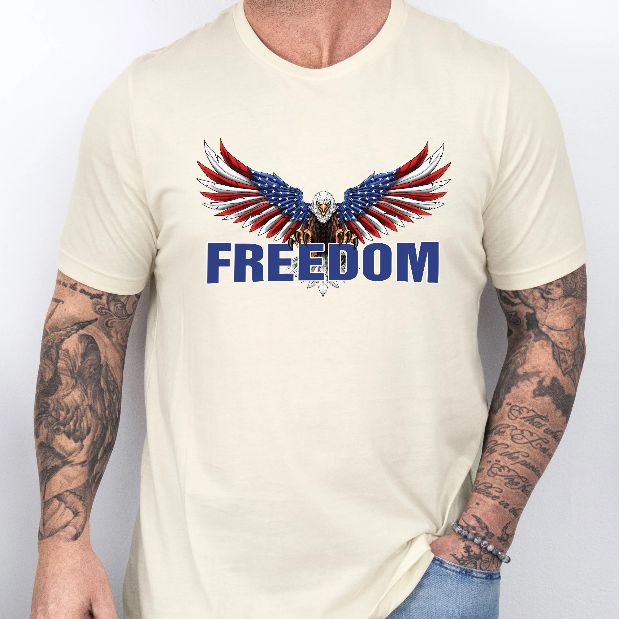 Patriotic Charlie Kirk Freedom Eagle, Speech of Freedom T-Shirt