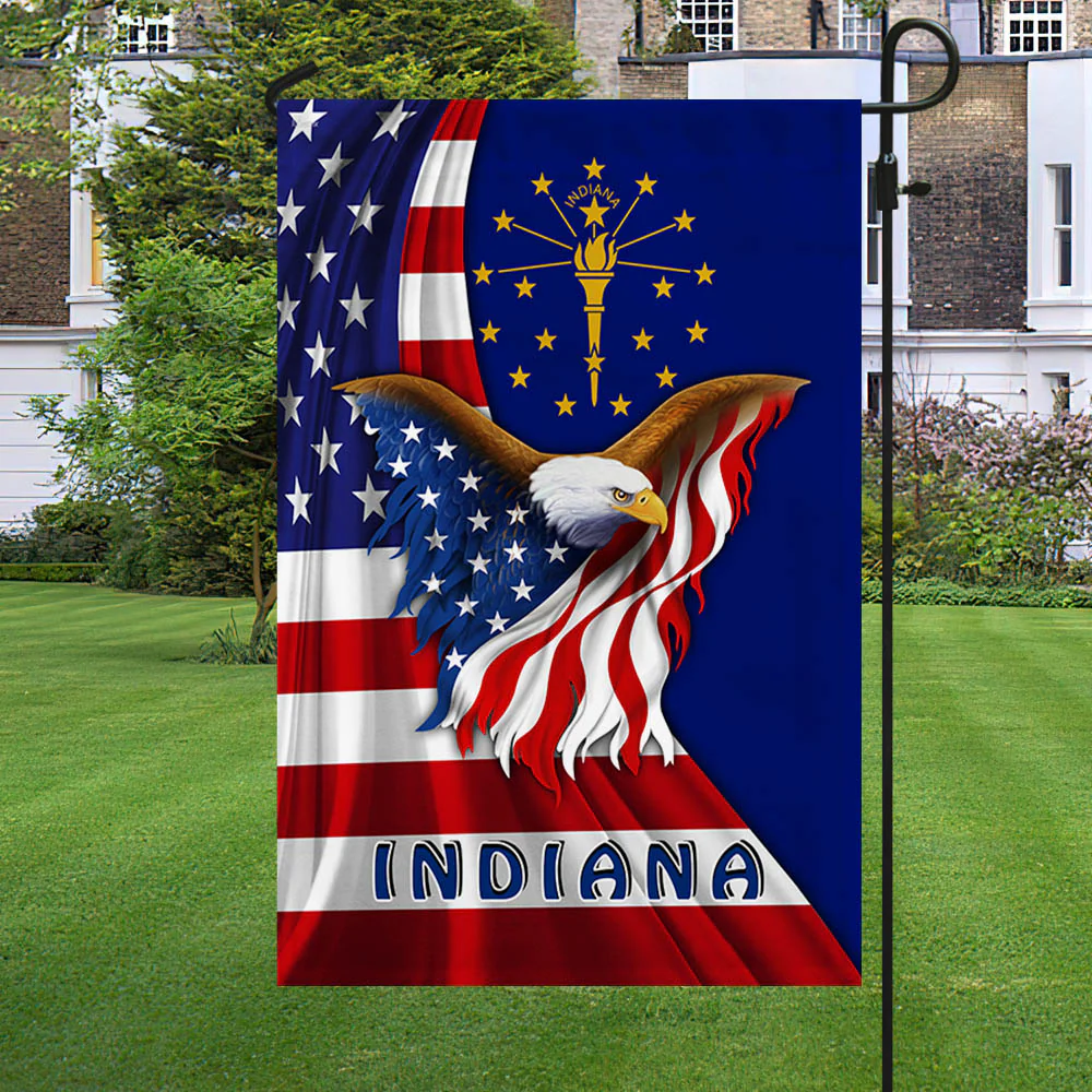 Indiana Eagle Flag MLH1774Fv29
