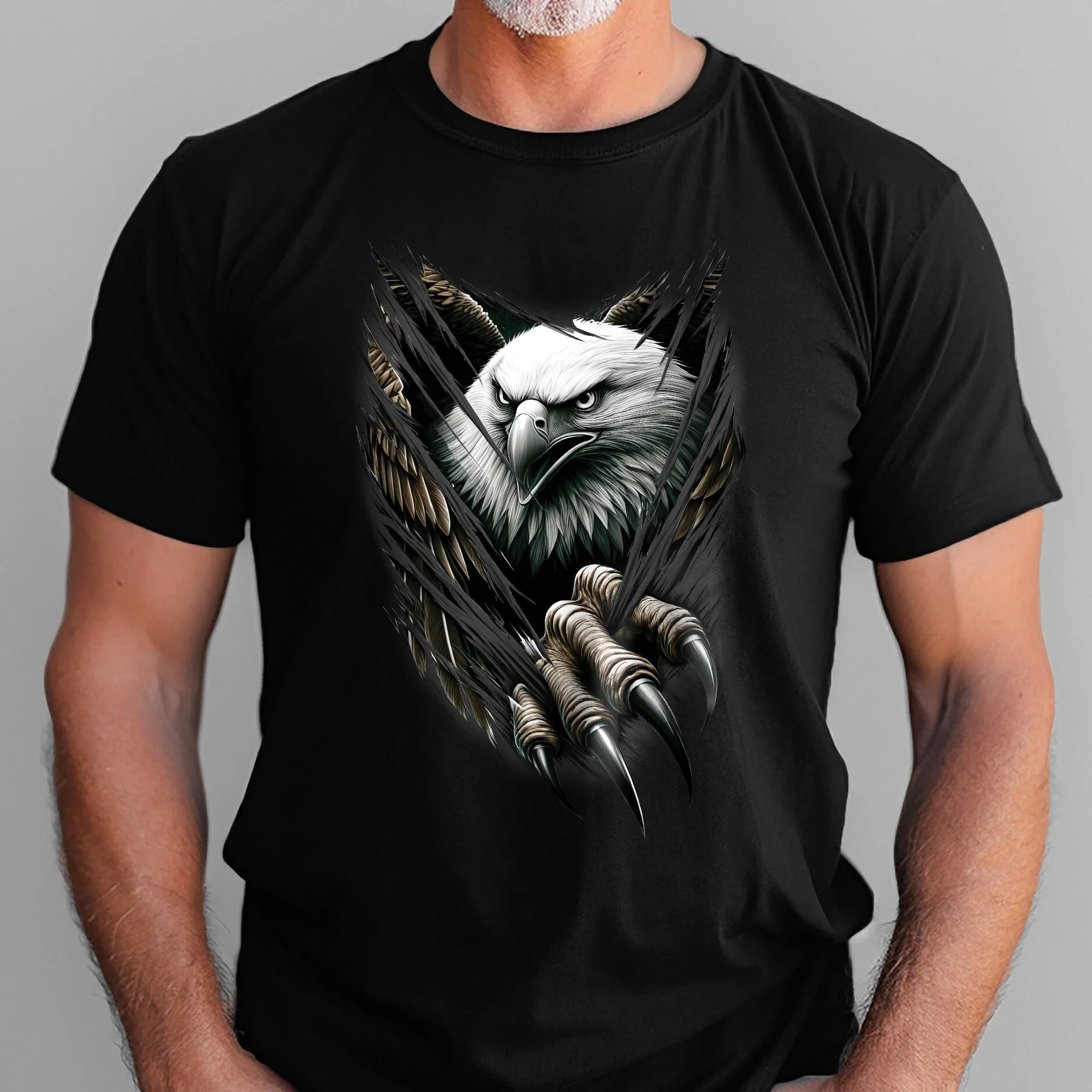 Cool Eagle Claw Scratch Patriotic T-Shirt