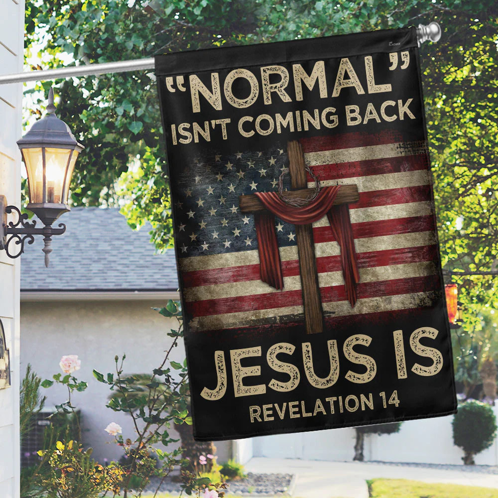 Jesus Flag “Normal” Isn't Coming Back Jesus Is American Flag