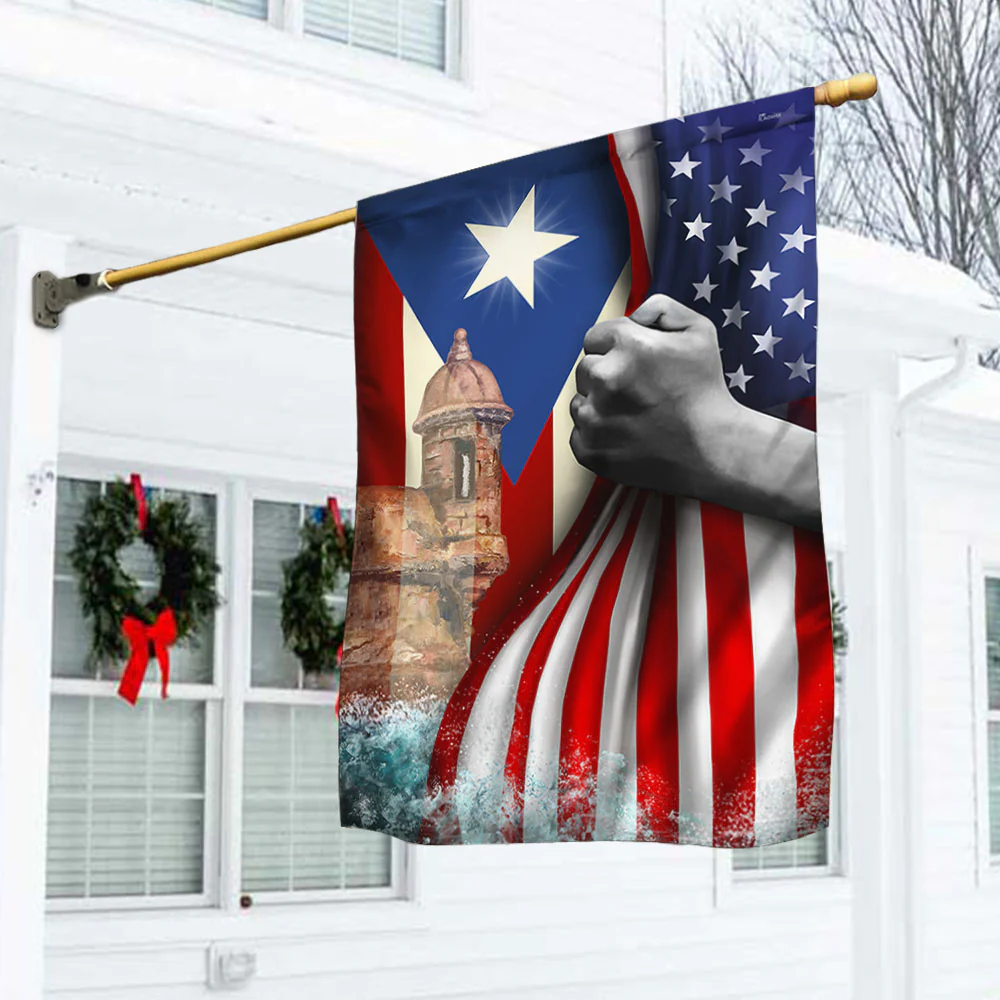 Puerto Rican American Flag 3-Day Shipping