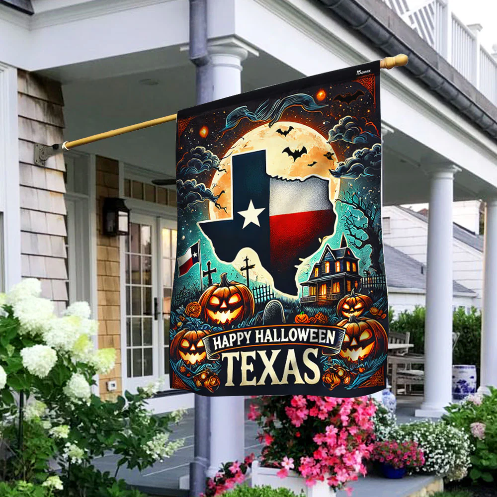 Texas Halloween Flag