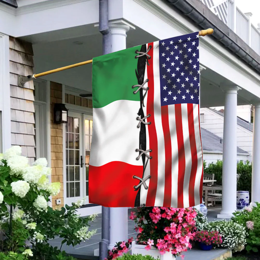 Italian American Flag 3-Day Shipping