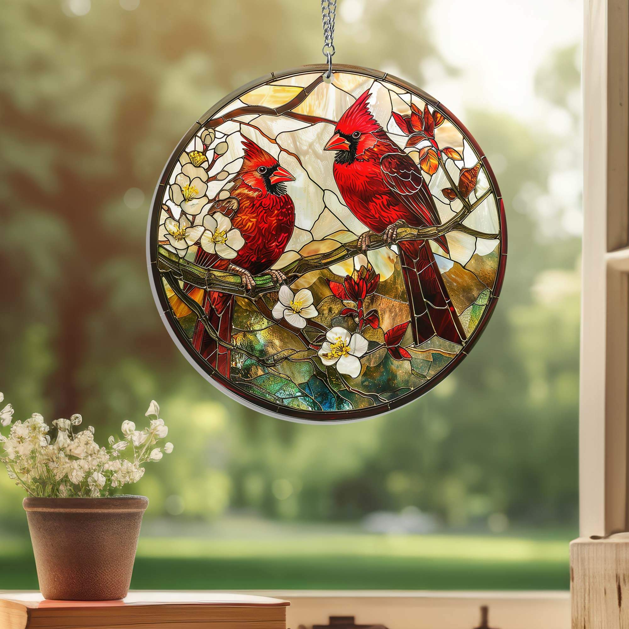 Cardinals Suncatcher Acrylic Hanging TPT2095ASn