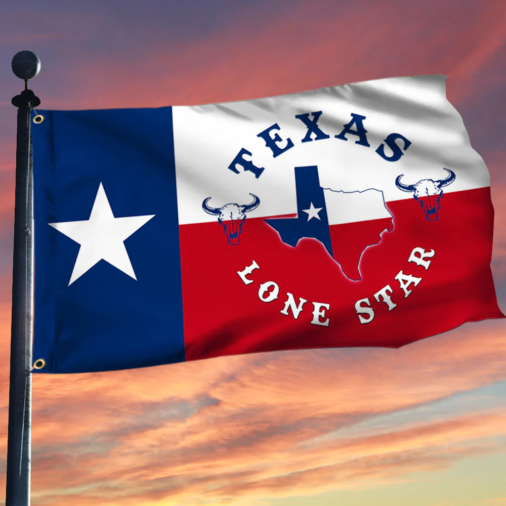 Texas Flag Texas Lone Star Grommet Flag