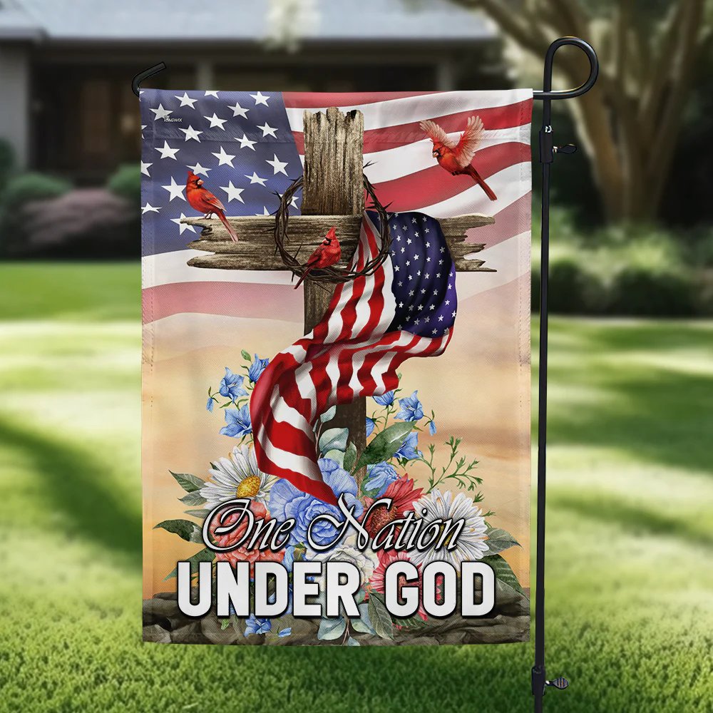 Bimipi American Flag - Patriotic One Nation Under God Flag 3-Day Shipping