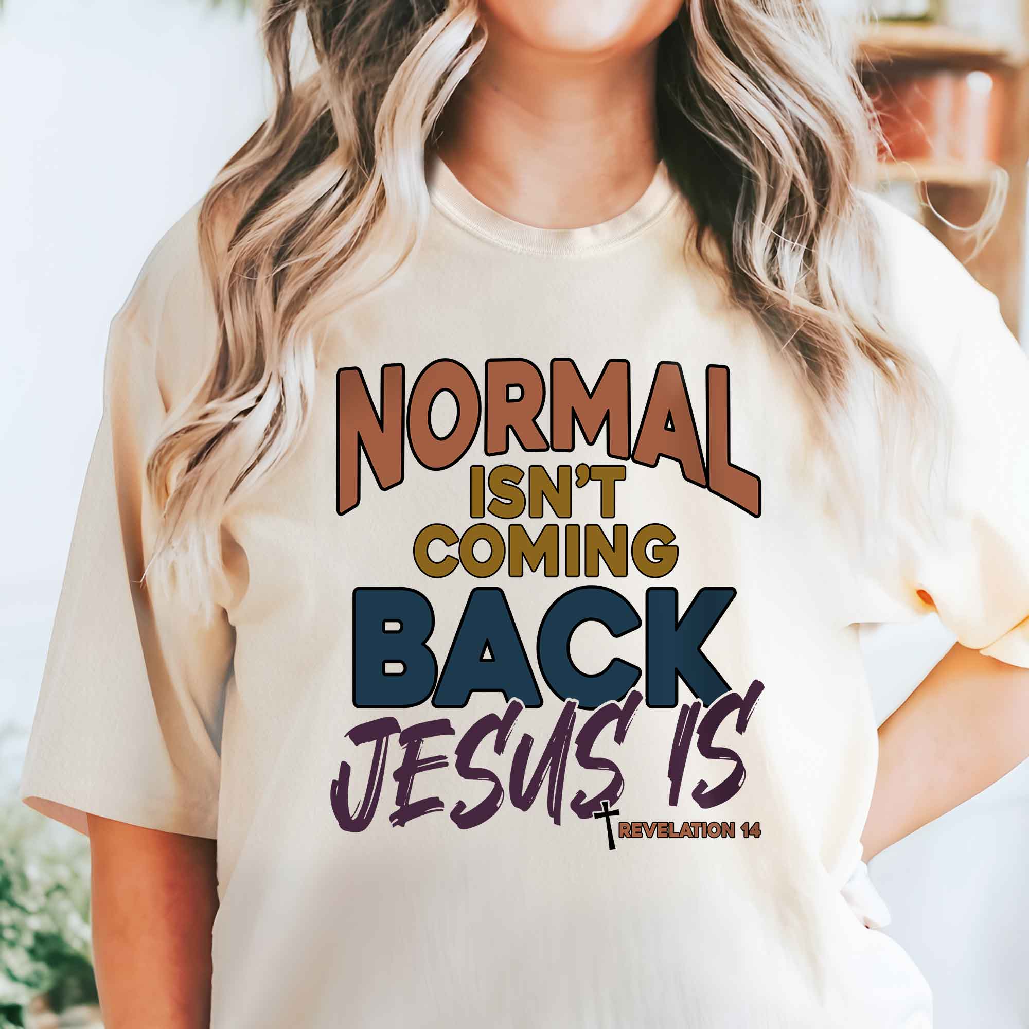 Gifts For Christian, Normal Isn't Coming Back Jesus Is T-Shirt
