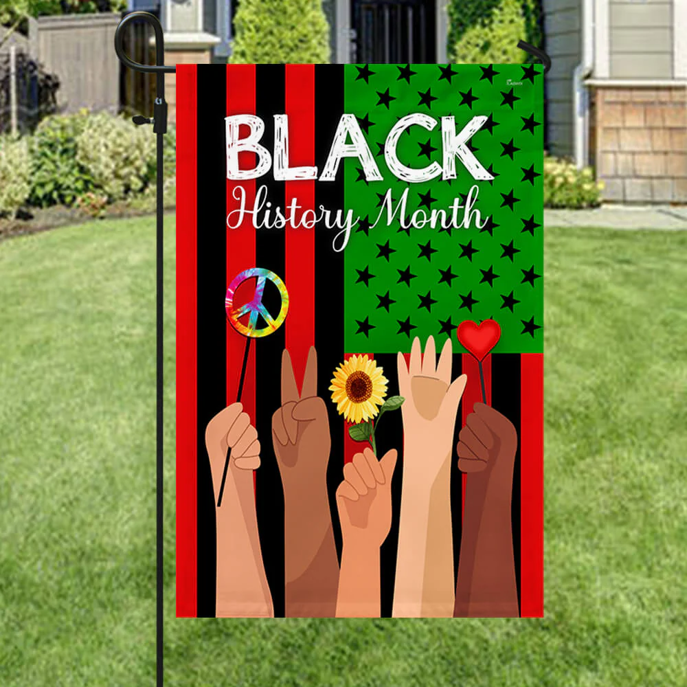 Black History Month African American Flag