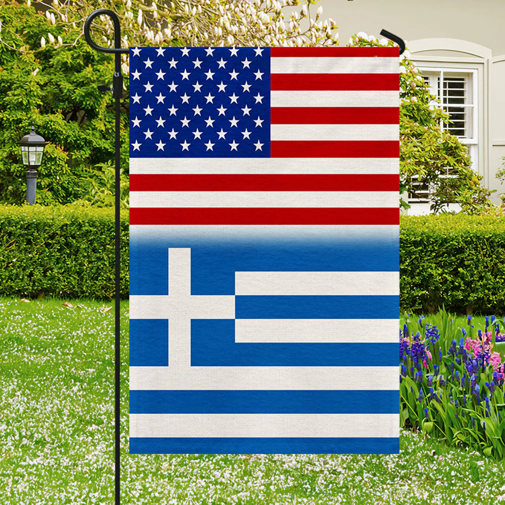 Greek And American Flag Greece USA TQN320Fv3