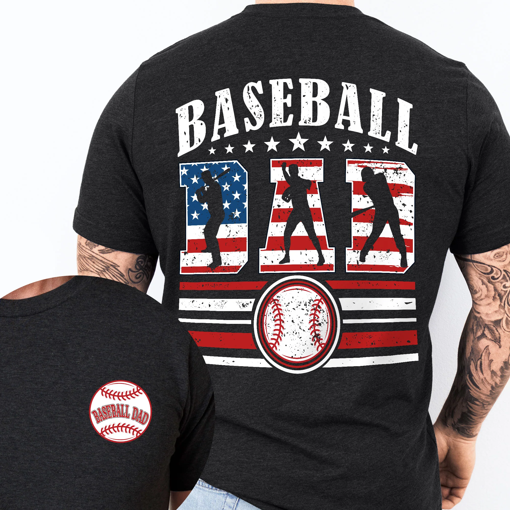Gift for Dad, Father's Day, Proud Baseball Dad, Baseball Dad T-shirt