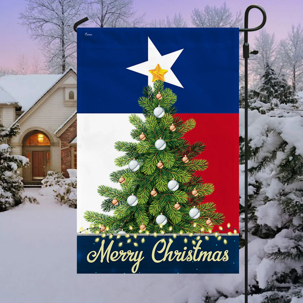Texas Merry Christmas Flag TQN778Fv1
