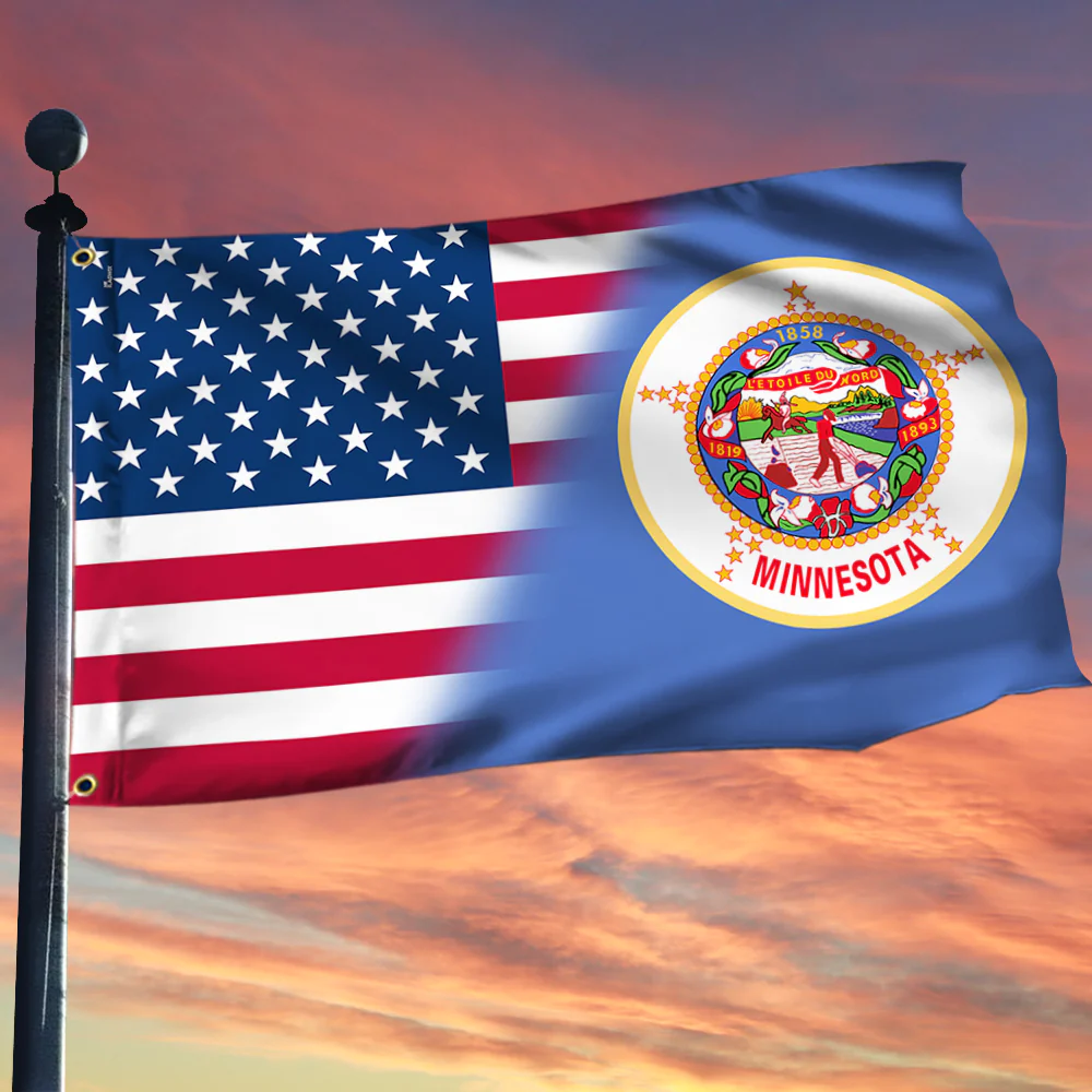 Minnesota American Grommet Flag