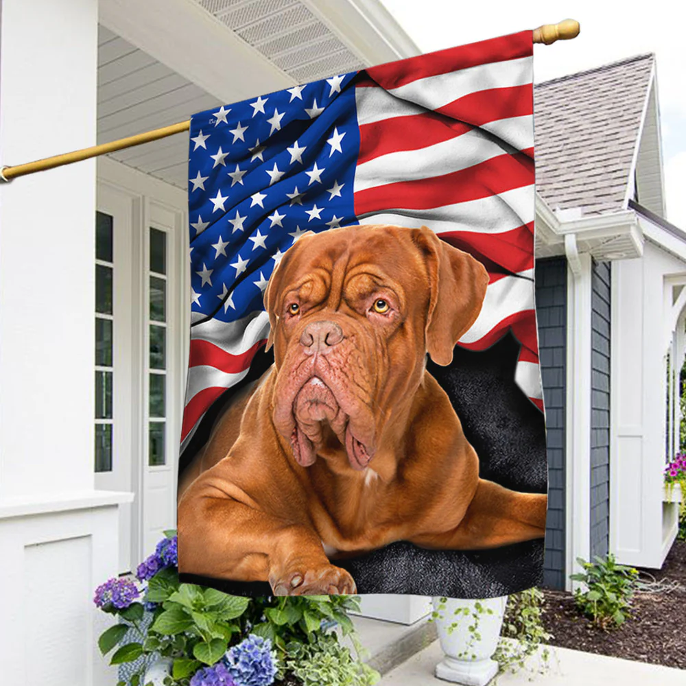 Happy 4th of july, French Mastiff Patriotic Dog American Flag