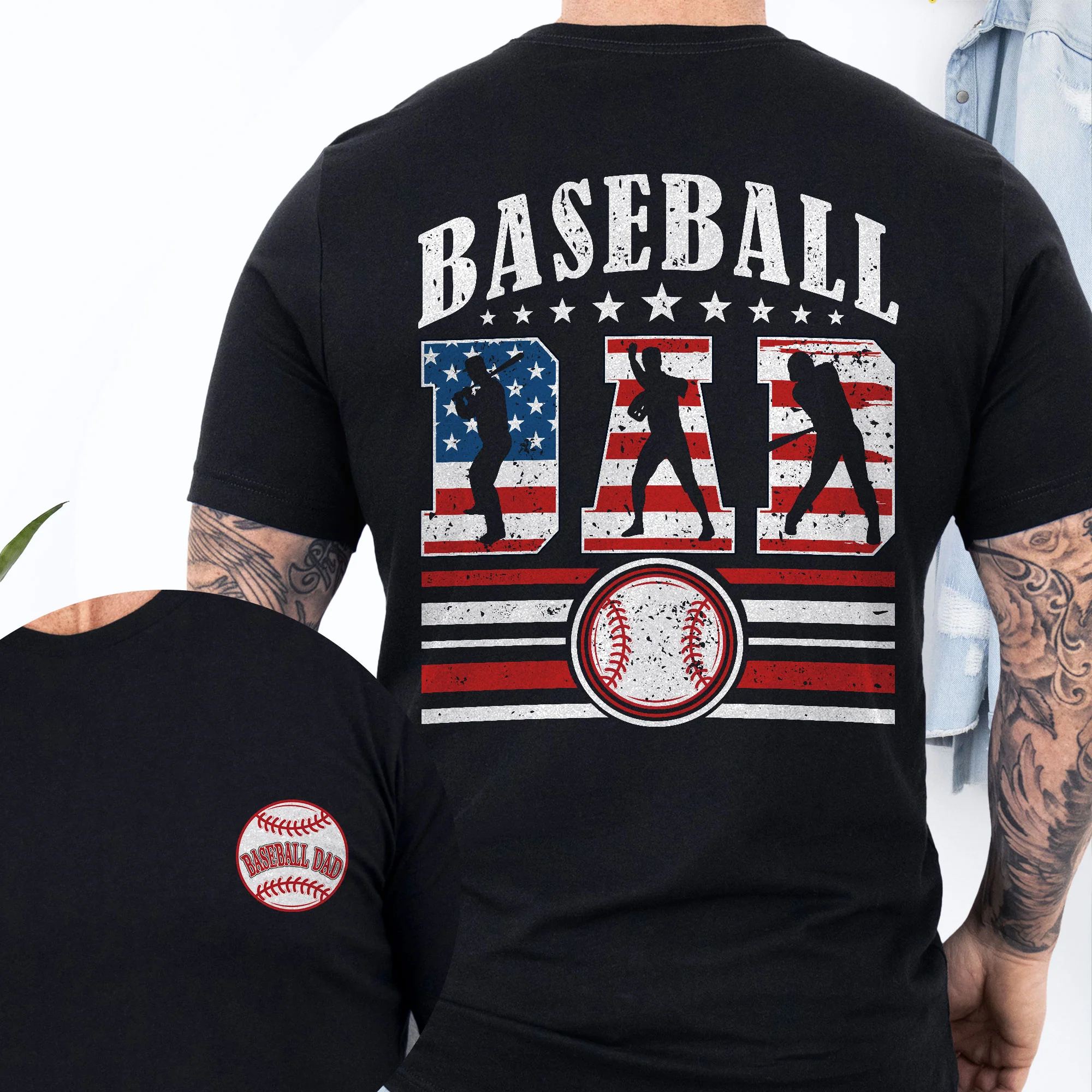 Gift for Dad, Father's Day, Proud Baseball Dad, Baseball Dad T-shirt
