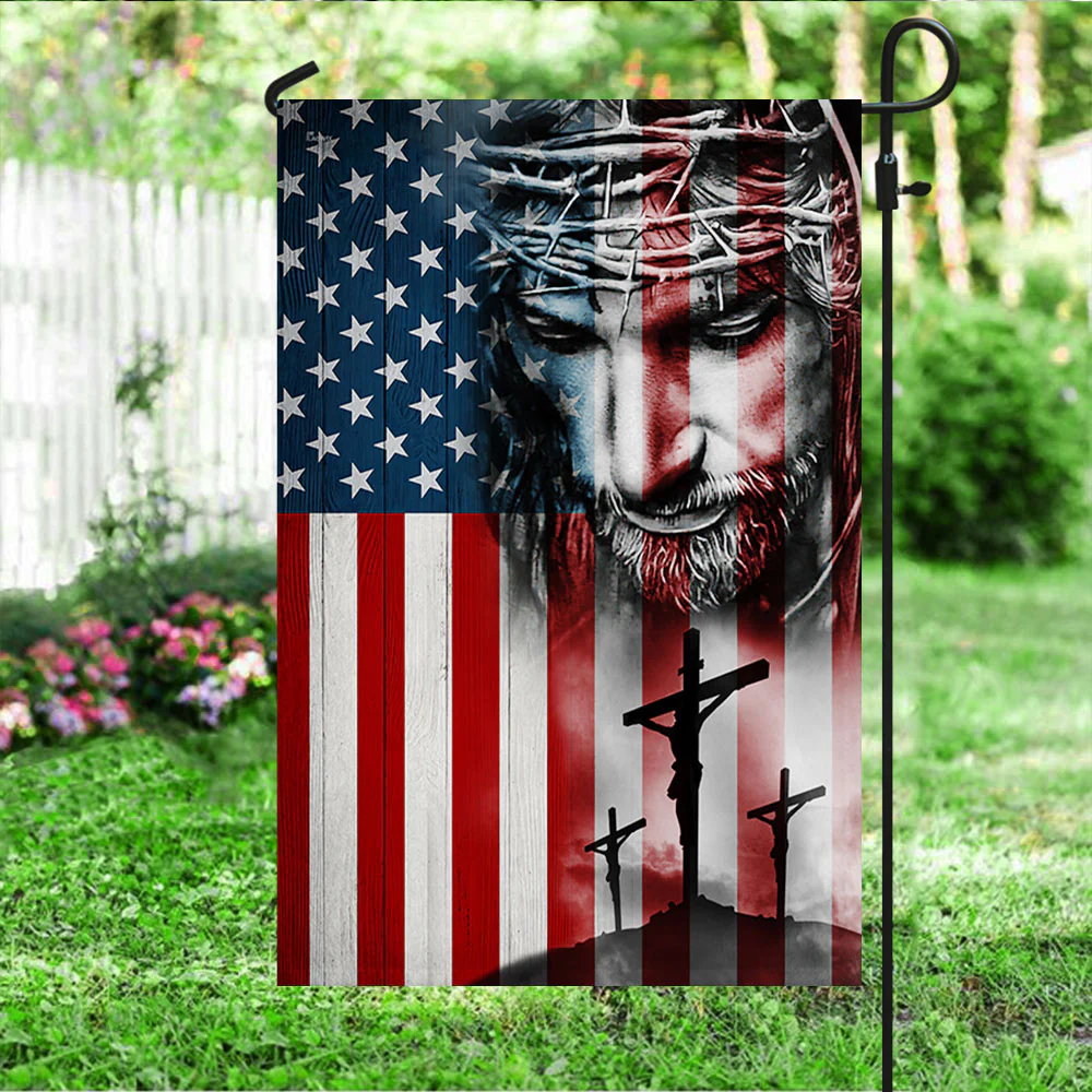 Jesus Christ American Flag