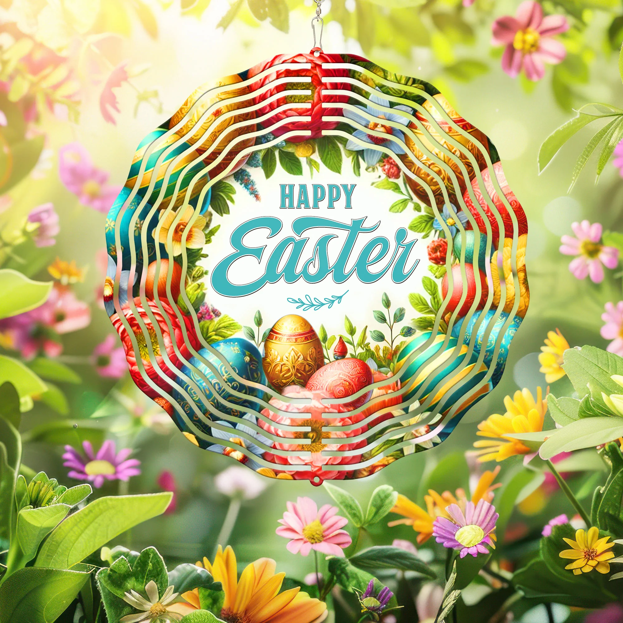Happy Easter Wind Spinner