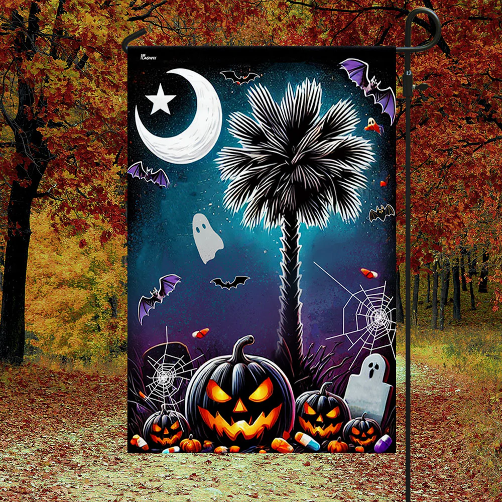 Happy Halloween South Carolina Flag
