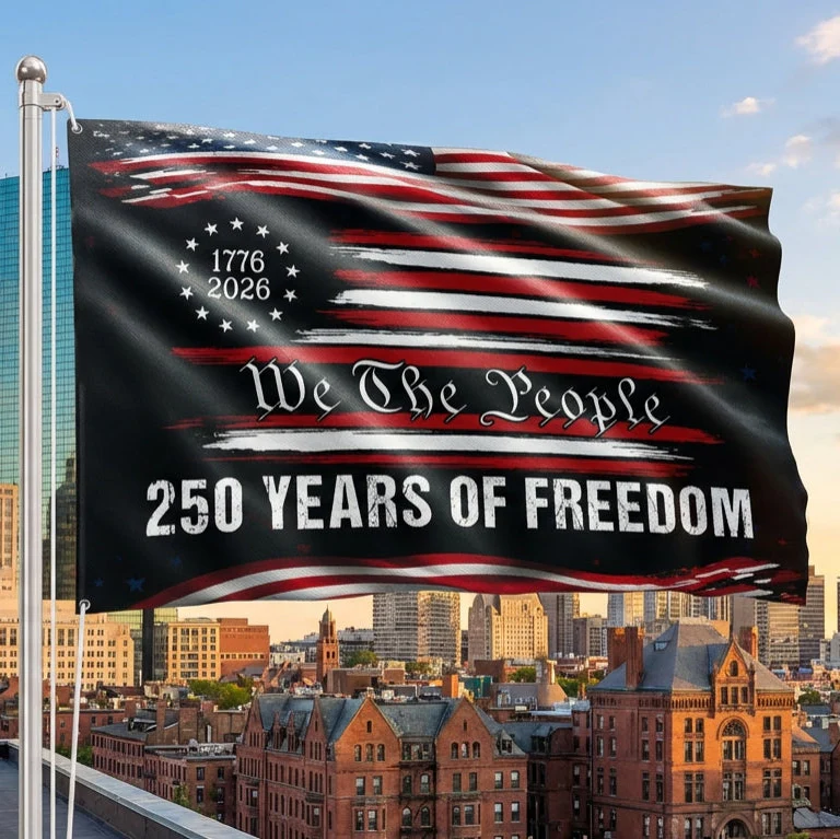 Betsy Ross 250 Years USA Flag, Patriotic Heritage 1776 2026 Decor
