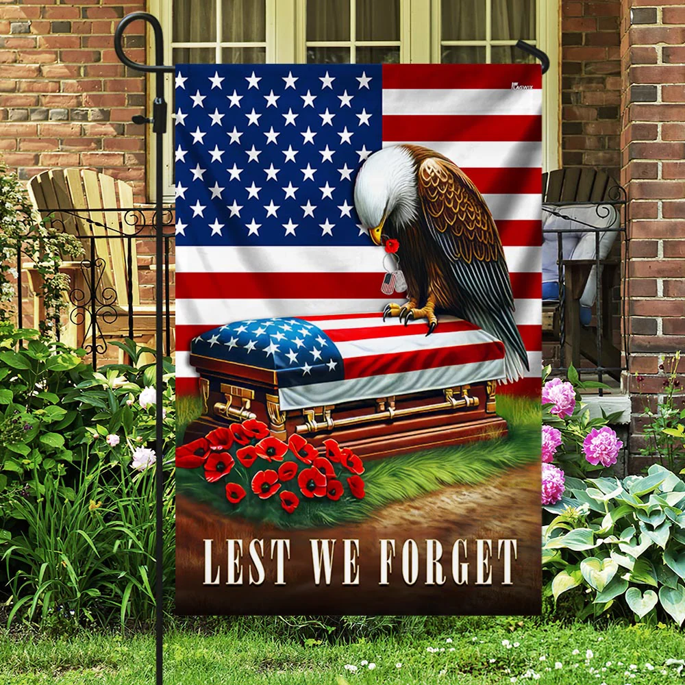 Veterans Day Flag, Lest We Forget Memorial Day American Flag