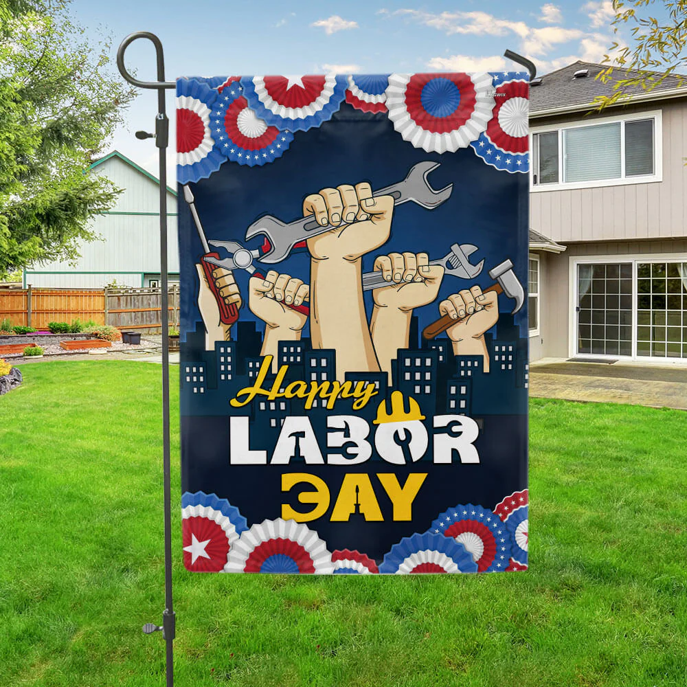 Happy Labor Day American Flag