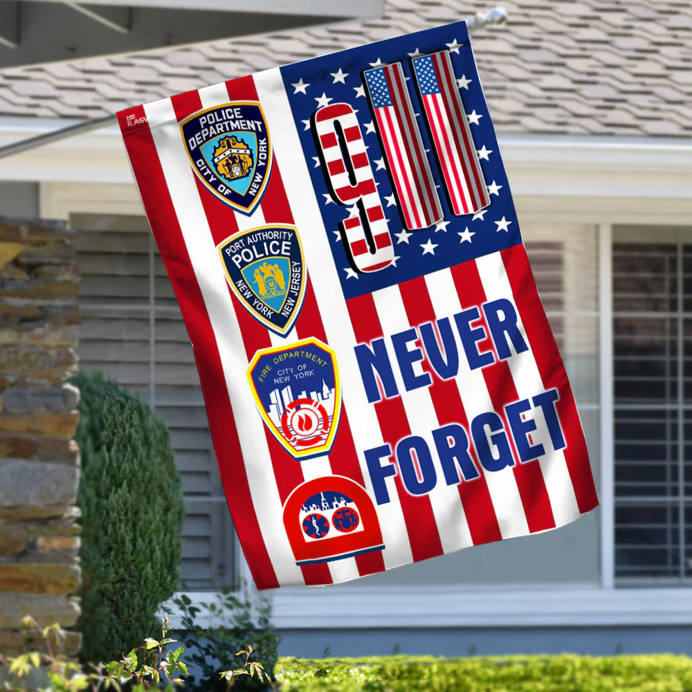 First Responder American Flag Bimipi  ™ Never Forget September 11 Flag