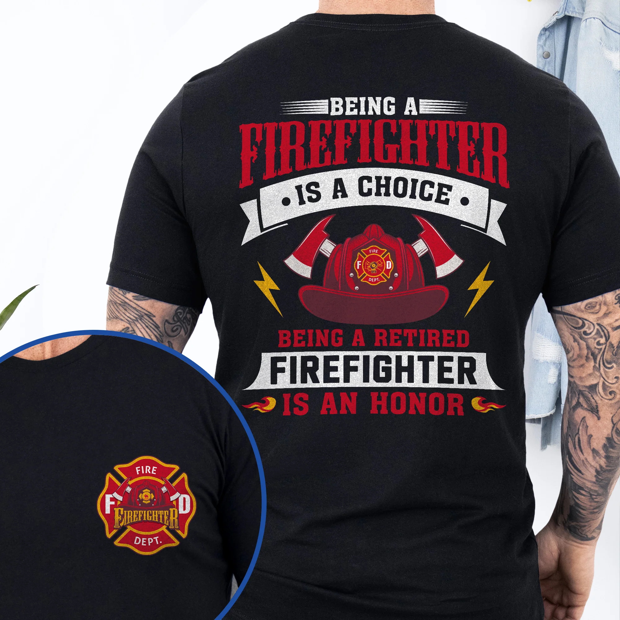 Being A Retired Firefighter Is An Honor Firefighter T-Shirt