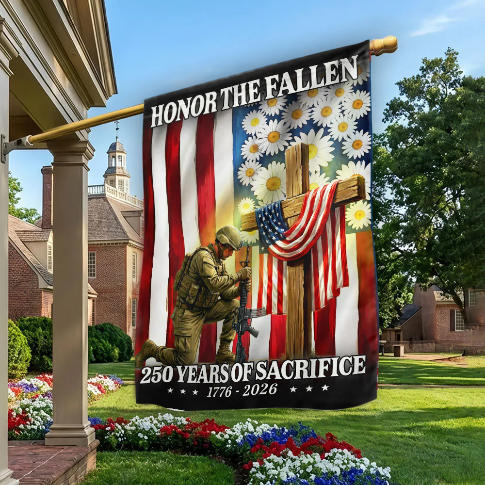 Honoring 250 Years of Sacrifice 1776 2026 Veterans Memorial Day Flag