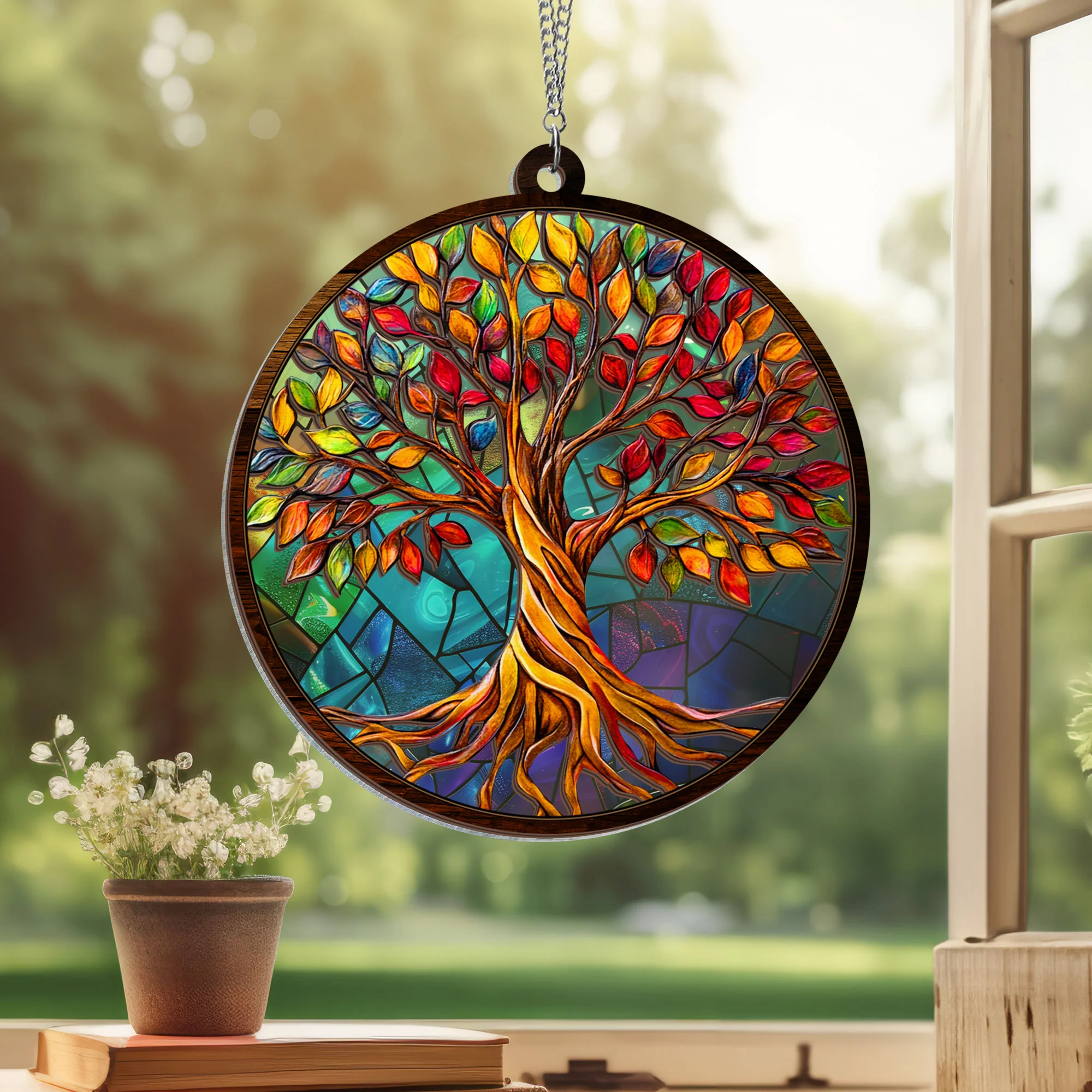 Tree Of Life 2 Layered Hanging Suncatcher
