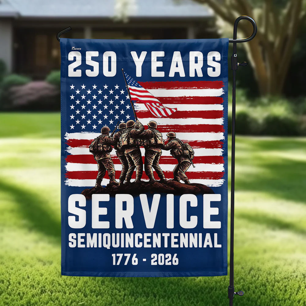 Bimipi American Flag - USA 250th Anniversary Semiquincentennial Patriotic Canvas Flag