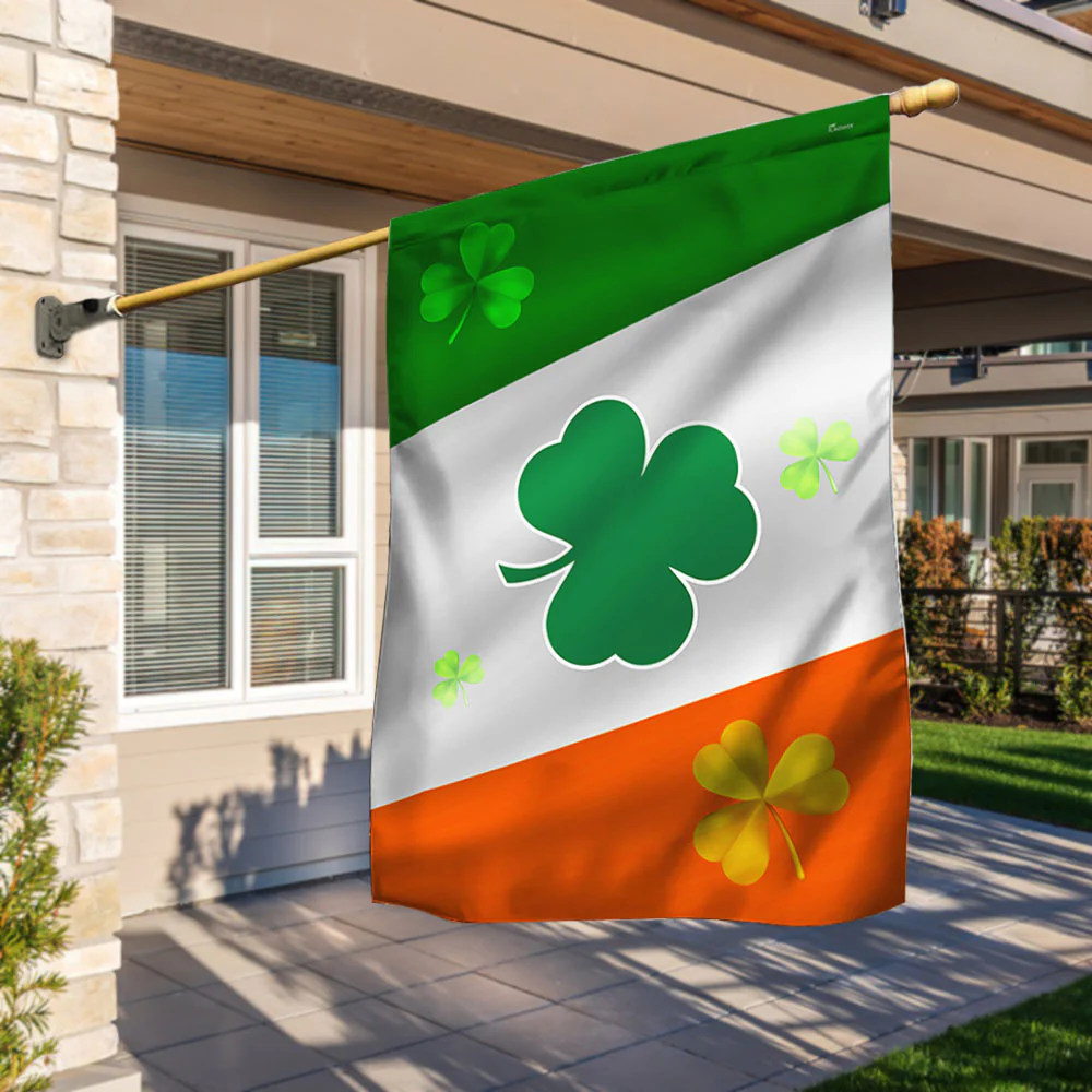 Irish Shamrock Flag