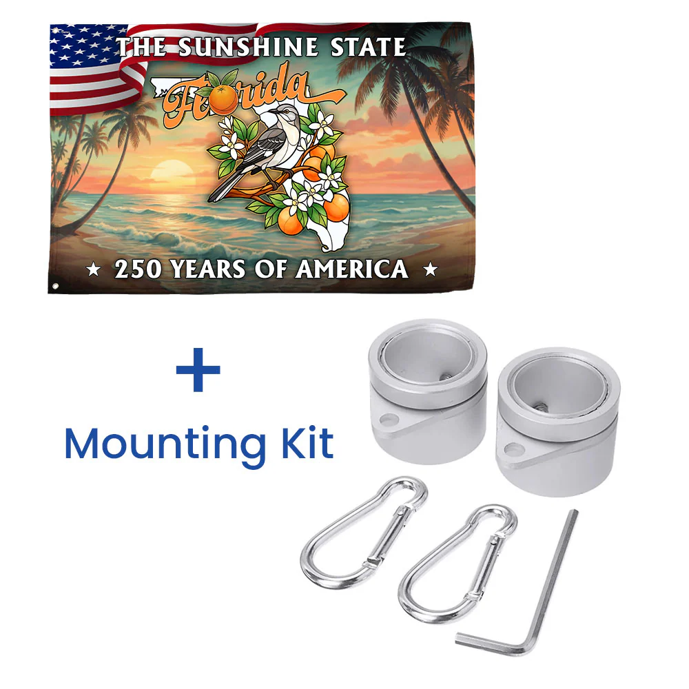 250 Years of America Flag, The Sunshine State Florida Grommet Flag