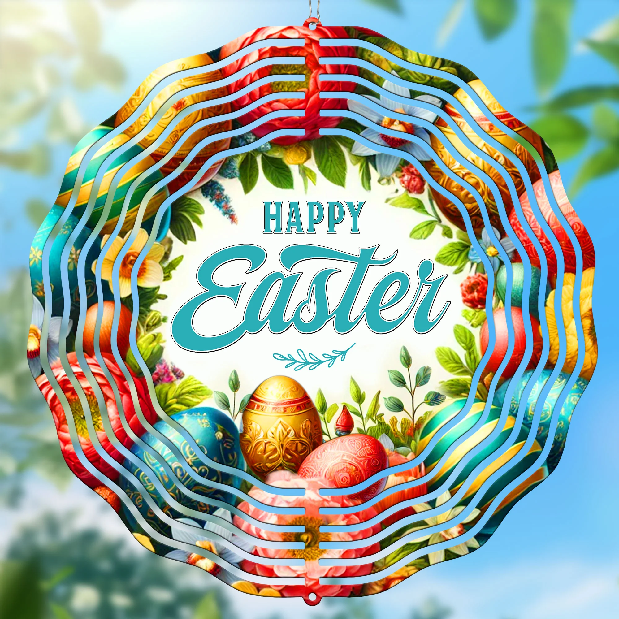 Happy Easter Wind Spinner