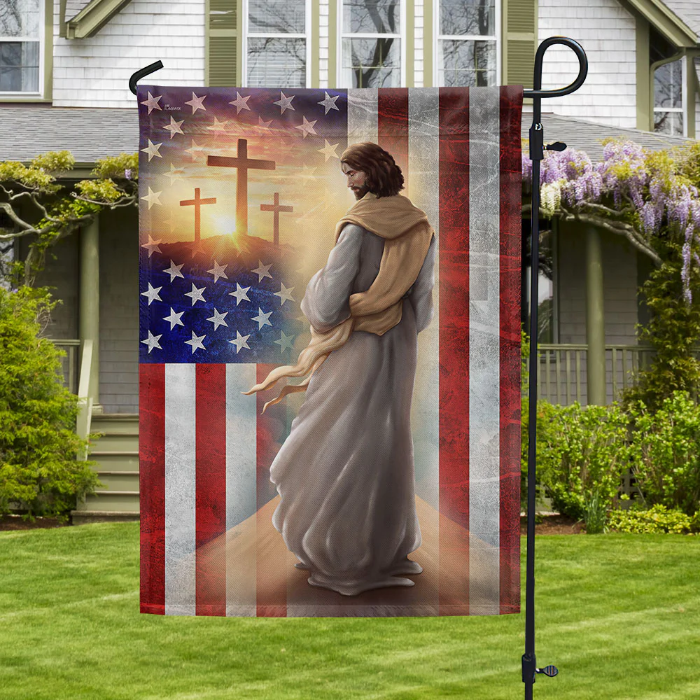 Resurrection of Jesus Christ American Flag