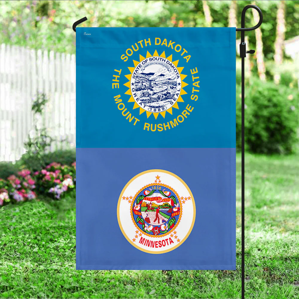 South Dakota And Minnesota Flag