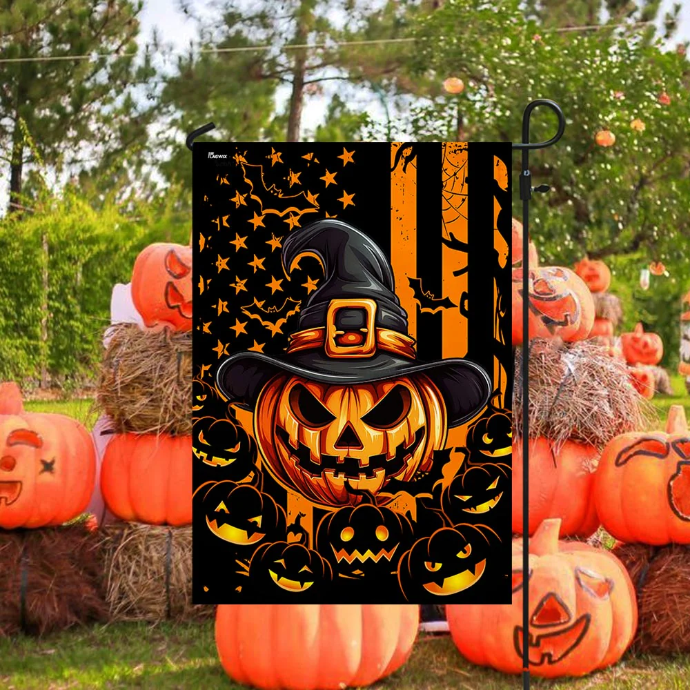 Halloween Pumpkin American Flag