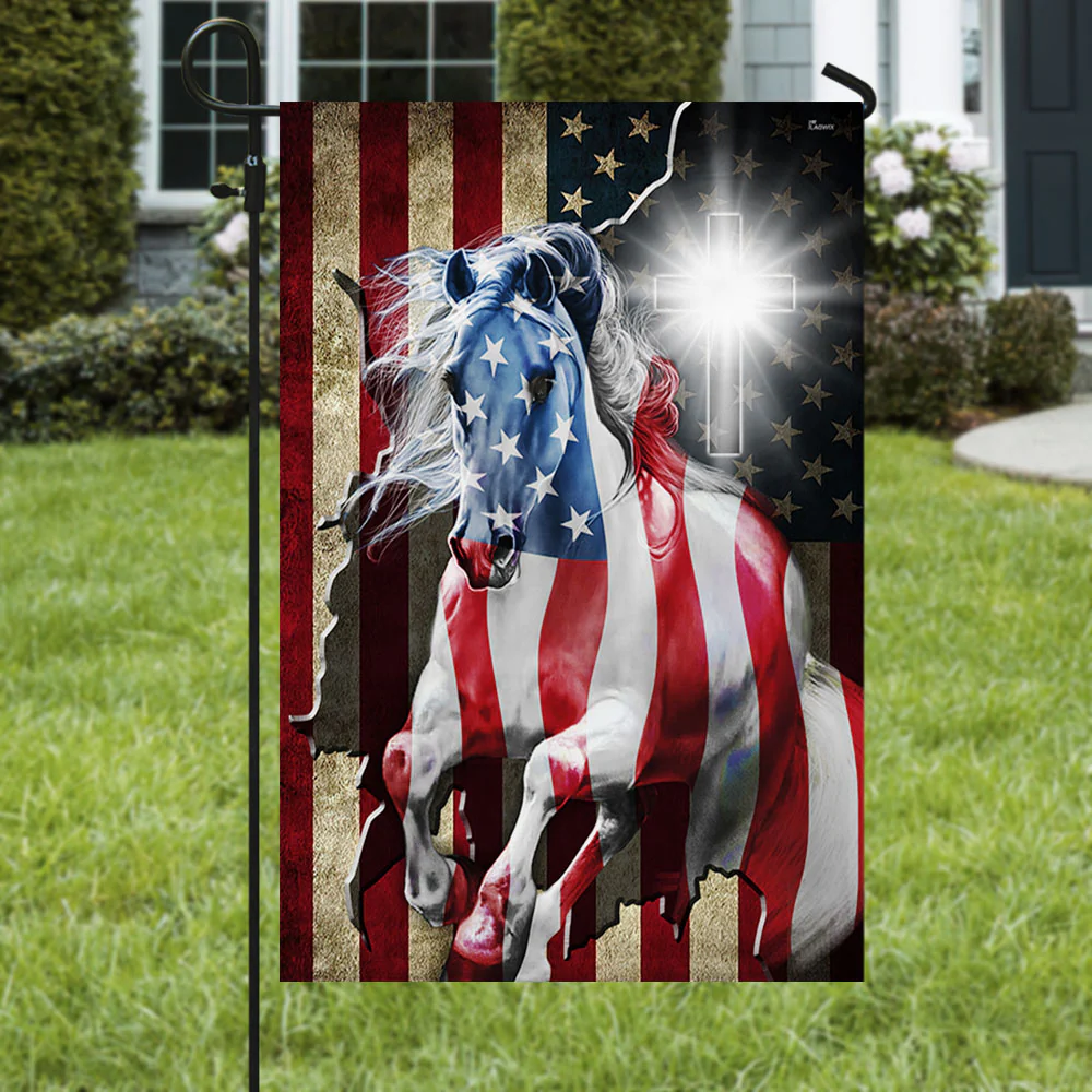 Patriot Horse American Flag