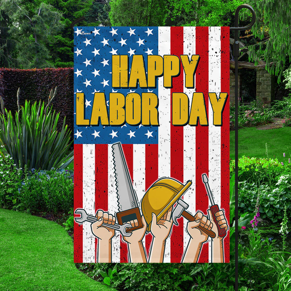 Happy Labor Day American Flag