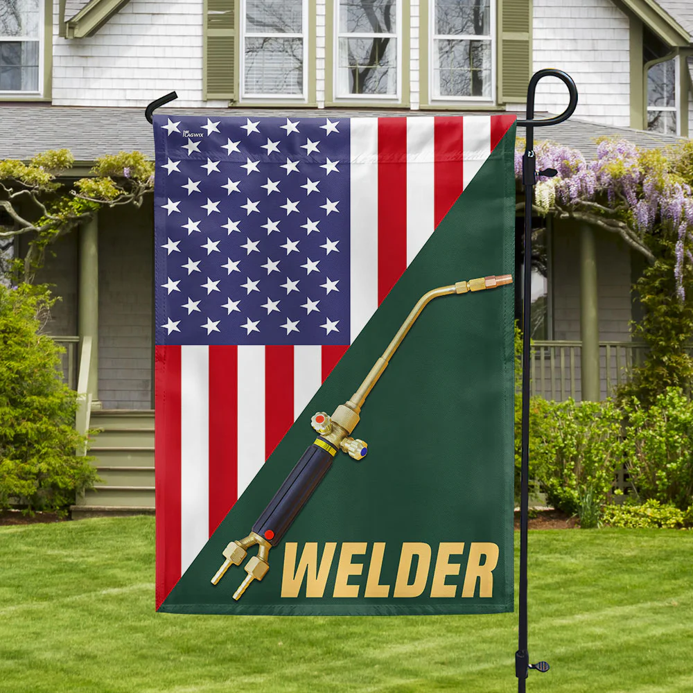 Welder American Flag