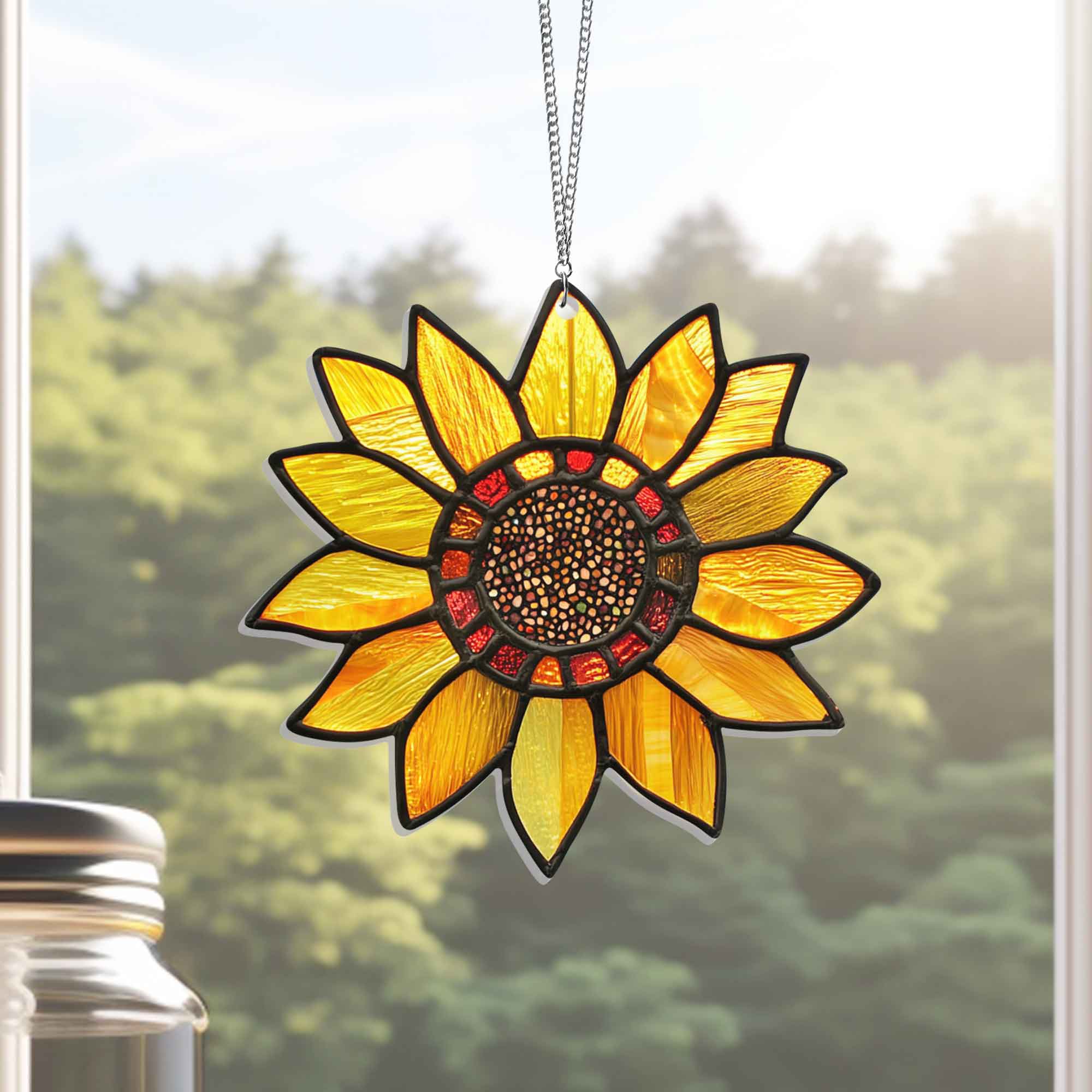 Sunflower Acrylic Suncatcher Window Hanging