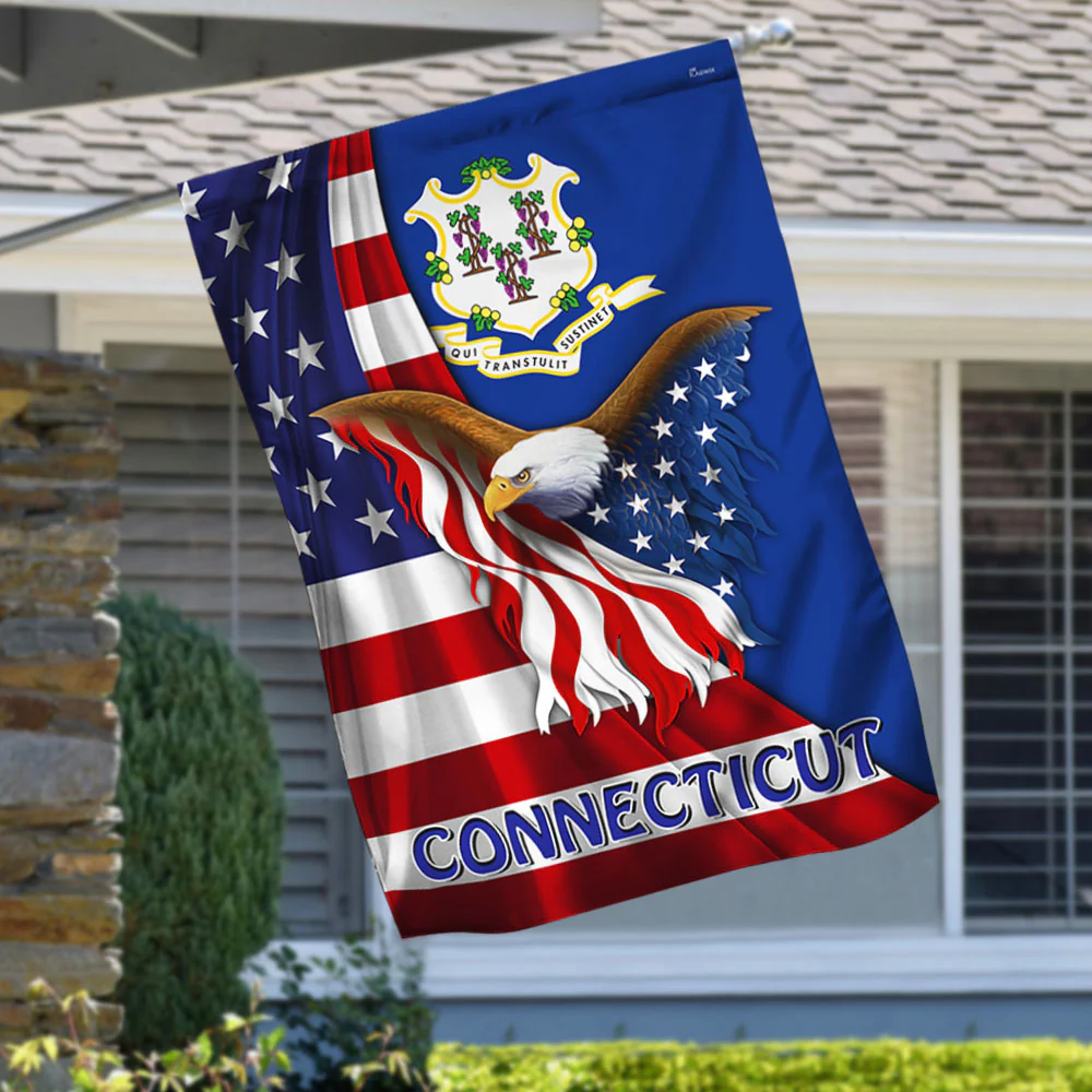 Connecticut Eagle Flag MLH1774Fv10