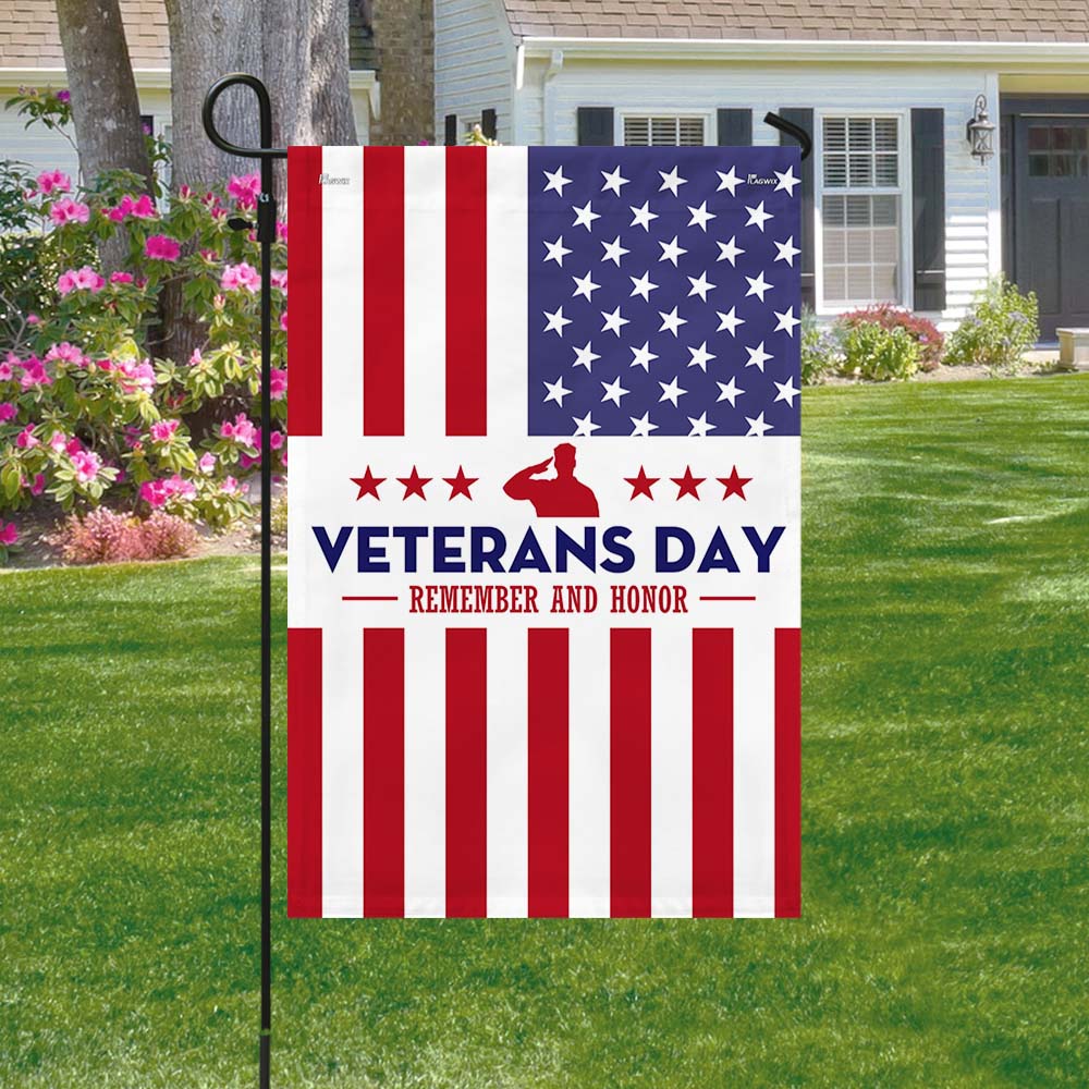 Veterans Day Remember And Honor American Flag