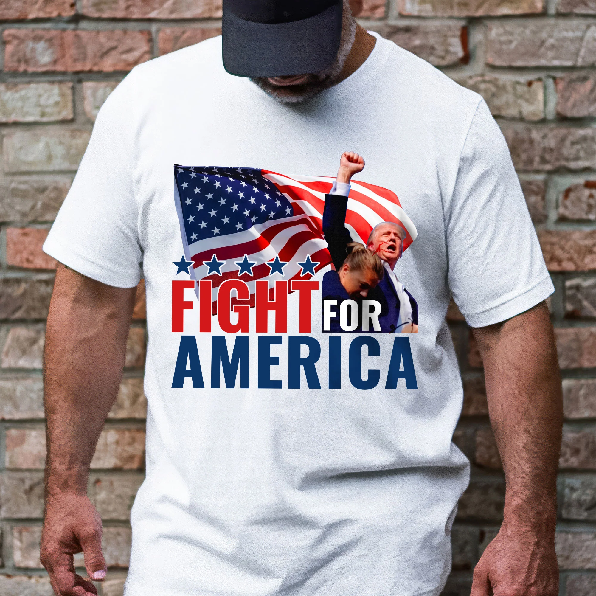 Fight for America, Donald Trump Shooting Voting Felon T-shirts
