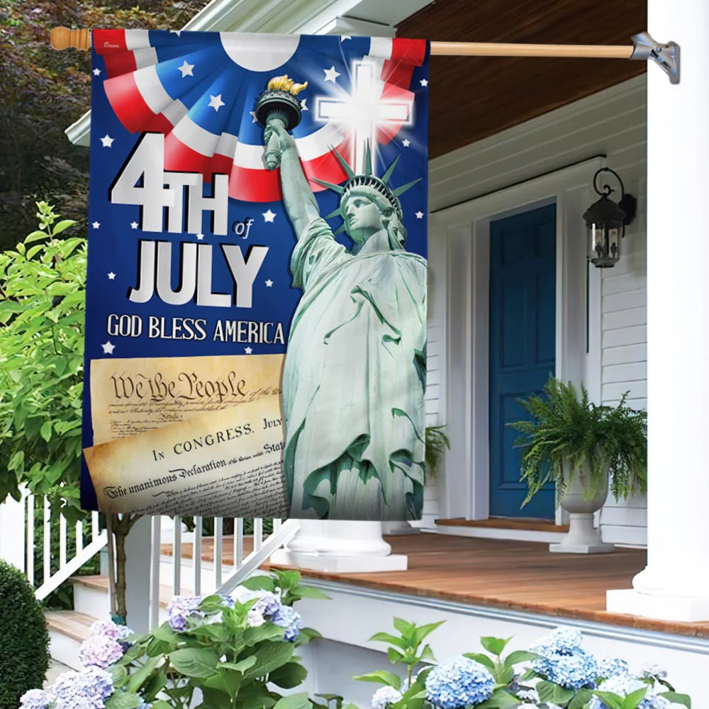Bimipi American Flag - God Bless America Patriot Independence Day 4th of july Flag