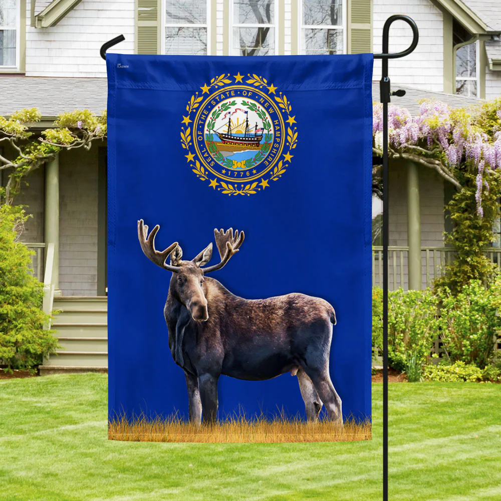 New Hampshire Moose Flag