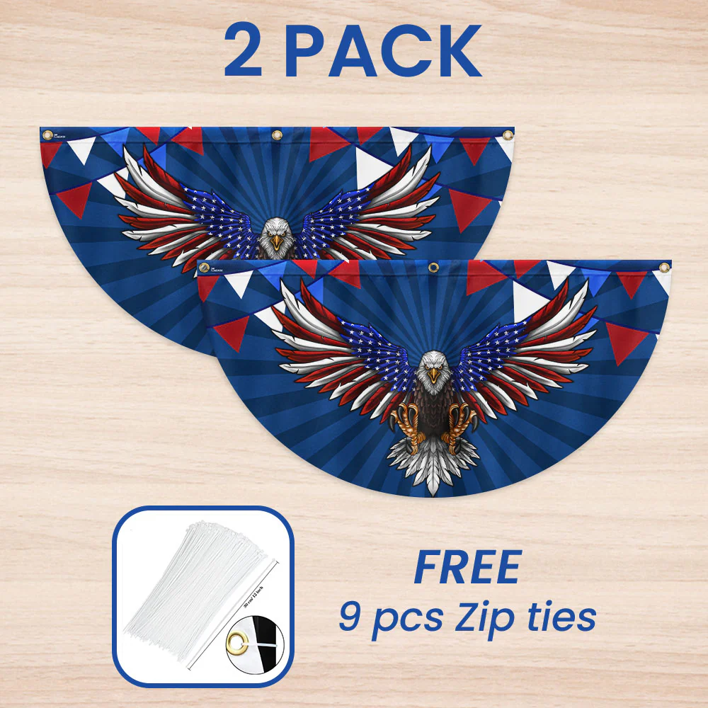 Bimipi American Flag - Patriotic Eagle 4th Of july Fan Flag