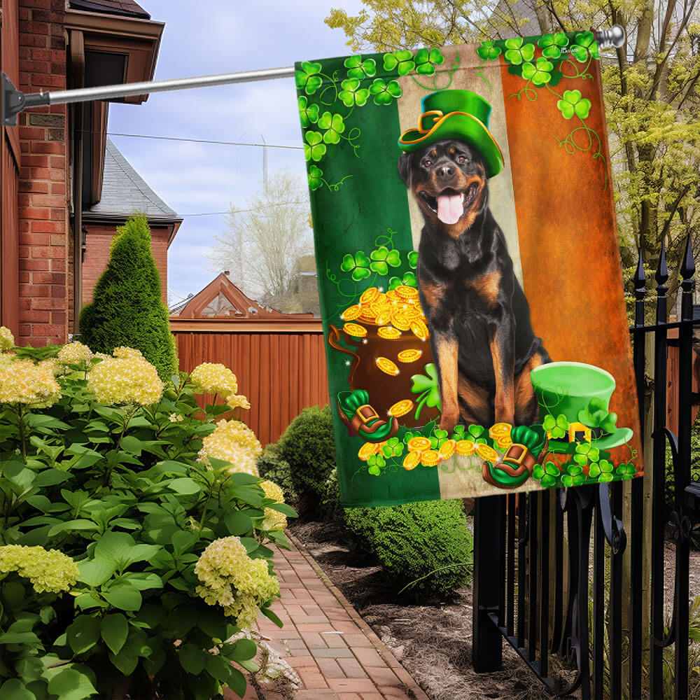 Rottweiler St. Patrick's Day Irish Flag