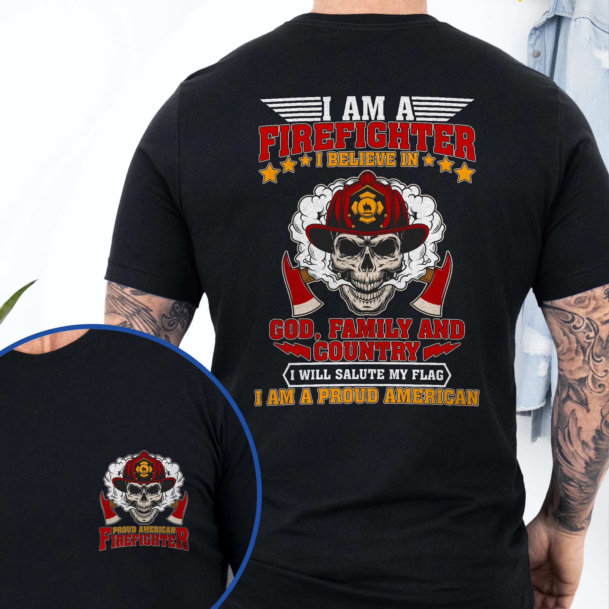 Proud American Firefighter T-Shirt